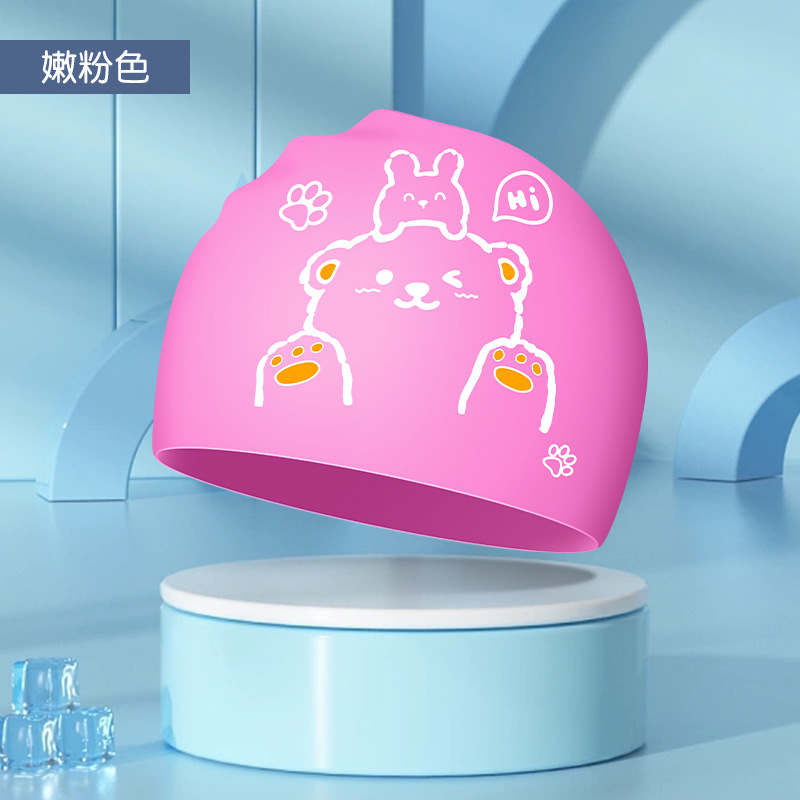 Swim Cap Silicone - Gorro de natación para niños y