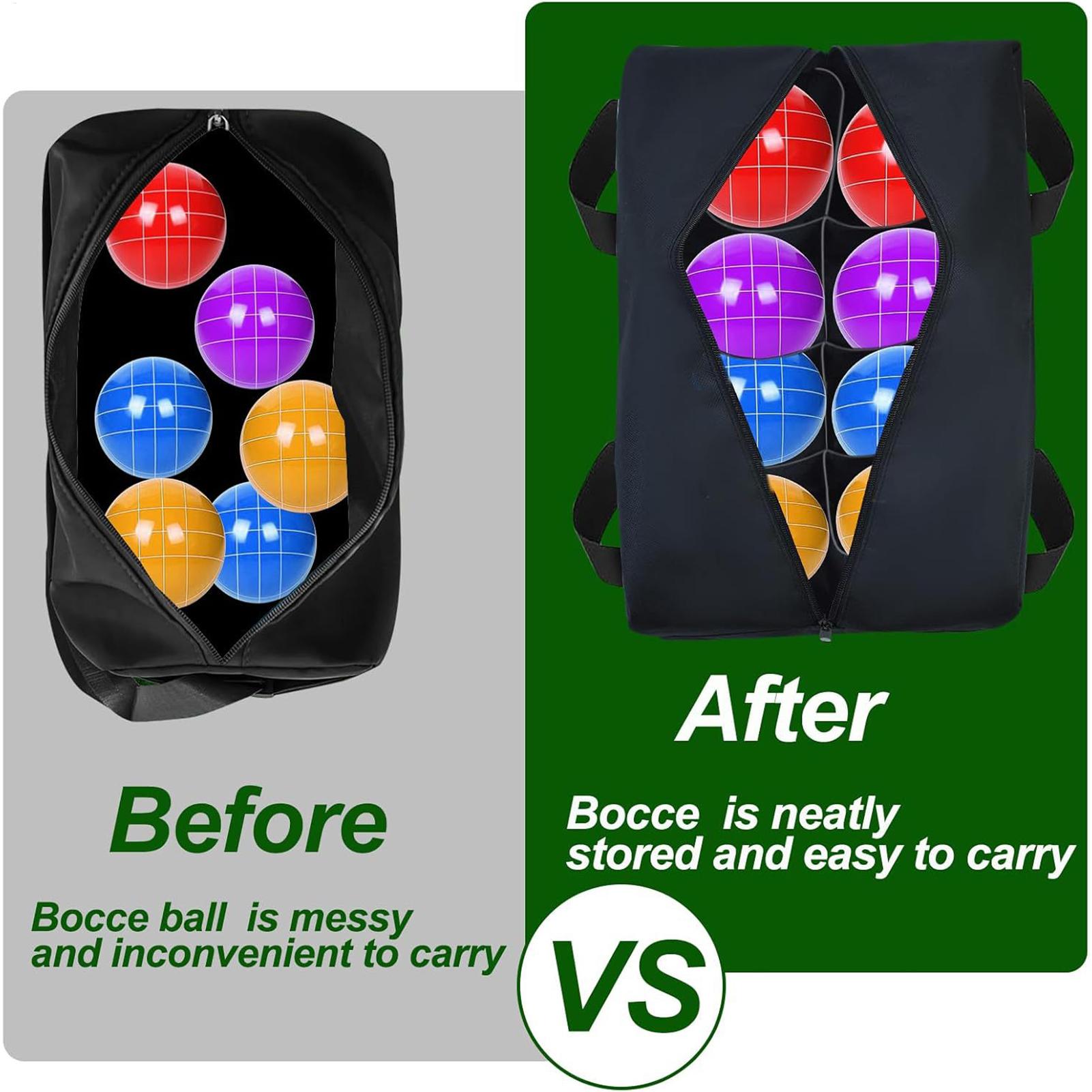 Bocce Ball Set - Bolsas para pelotas, bolso impermeable con