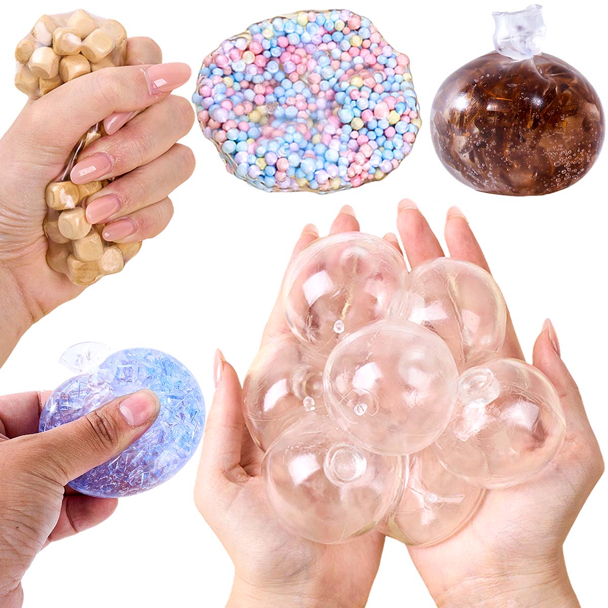 Bocce Ball Set - 6 Piezas de Fundas Transparentes de