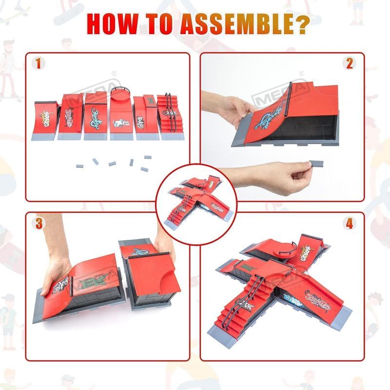 DIY Finger Skatepark 6-en-1 Se - Skateboard Complete Deck reseña y precio
