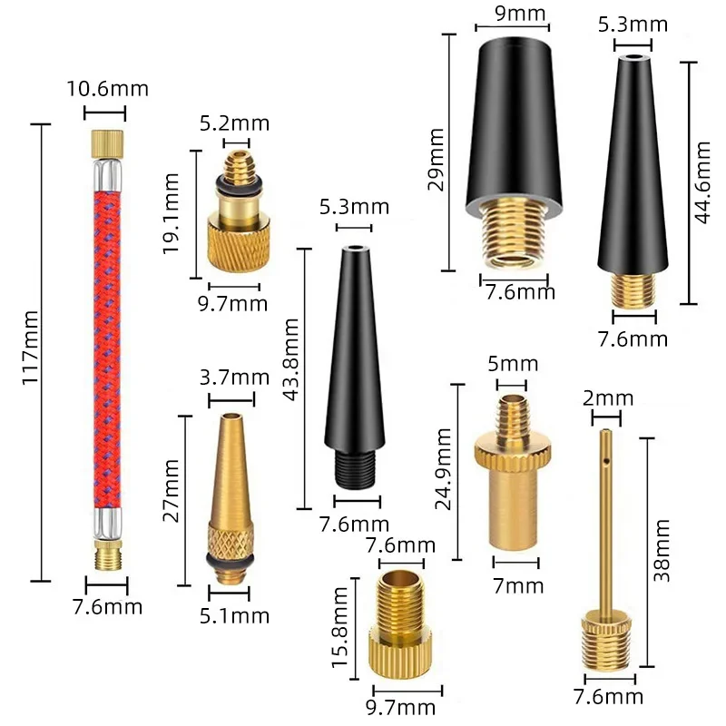 Kit adaptador de manguera de a - Basketball Pump Needle reseña y precio