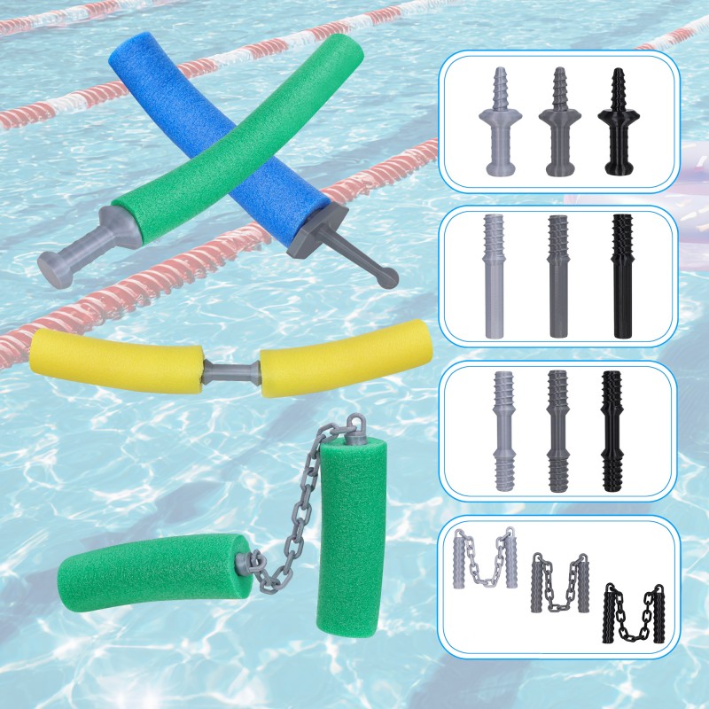 Espada de fideos para piscina  - Foam Pool Noodle reseña y precio